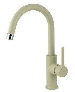 Смеситель для кухни Lemark Comfort LM3073PBG с подключением к фильтру питьевой воды бежевый